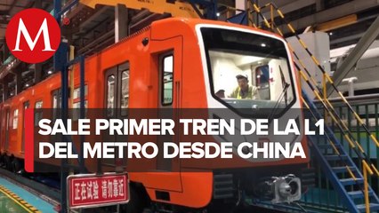 Desde China, sale rumbo a México el primer tren para modernizar Línea 1 del Metro