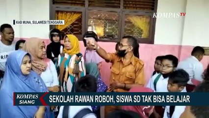 Sekolah Rawan Roboh Karena Pemborong Diduga Curang, Siswa SD Tak Bisa Belajar