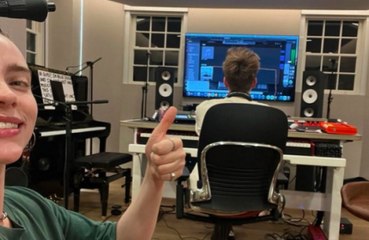 Billie Eilish teases new music with studio selfie
