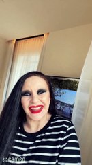 La cantante Alaska, en uno de los videos de cumpleaños de Cameo