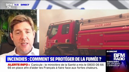 "Évitez une trop forte exposition à la fumée", alerte le directeur de l'Agence régionale de santé de Nouvelle-Aquitaine, Benoît Elleboode