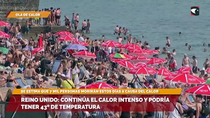 Reino Unido: continúa el calor intenso y podría tener 43º de temperatura