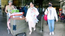 Sara Ali Khan, Ibrahim And Amrita Singh Seen Together At Airport