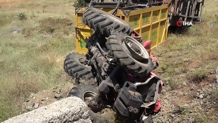 Traktörüyle çıktığı Sivas yolculuğunda hayatını kaybetti