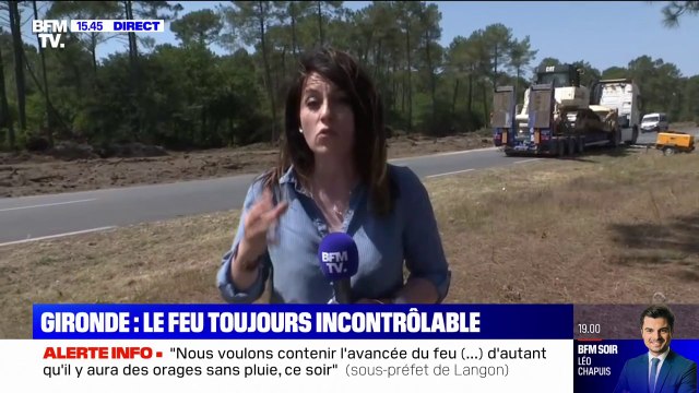 Incendies en Gironde: le feu toujours incontrôlable selon les pompiers