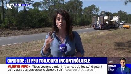 Incendies en Gironde: le feu toujours "incontrôlable" selon les pompiers