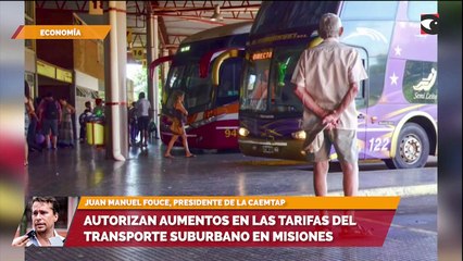 Autorizan aumentos en las tarifas del transporte suburbano en Misiones