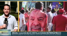 Candidato Lula Da Silva participa en eventos de cara a elecciones brasileñas