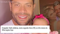 Zaya, filha de Hulk e Camila Ângelo, comemora 3 meses de vida com ensaio e derrete famosos: 'Tá uma mocinha'