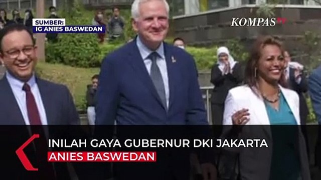 Gaya Anies Baswedan Ajak Pimpinan Bank Investasi Eropa Catwalk di Spot Citayam Fashion Week