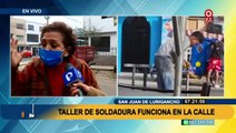 Ruido y contaminación: vecinos de SJL afectados por taller de soldadura que invade vereda