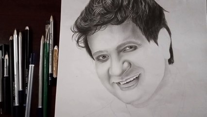 KK Drawing | How to Draw KK | Dil Ibadat Kar Raha Rai