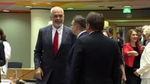 Arnavutluk Başbakanı Edi Rama Brüksel'de