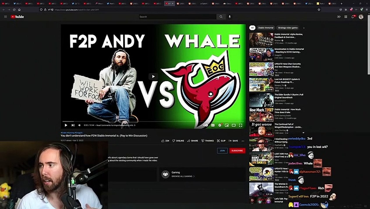 Blizzard's Diablo Immortal is 200% Pay-To-Win _ Asmongold Reacts