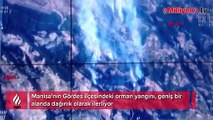 Manisa'da orman yangını! Alevler geniş alanda dağınık ilerliyor