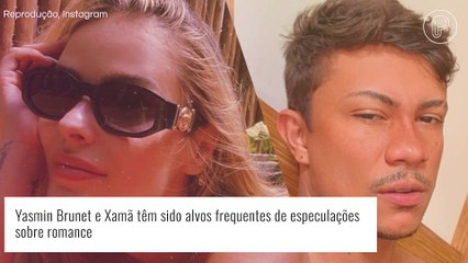 Yasmin Brunet e Xamã: interação da modelo com rapper levanta torcida dos internautas pelo casal. 'Já pensou um baby?'