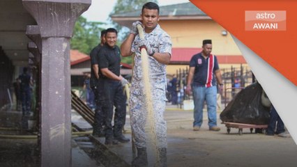 Banjir Baling | Pasukan Bantuan Bencana Istana turun padang