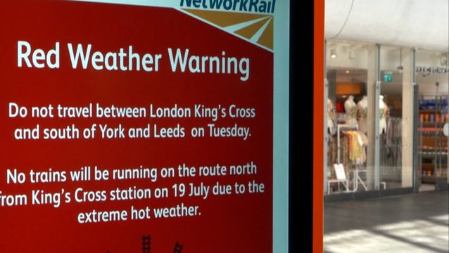 Historic heat wave disrupts travel in the UK