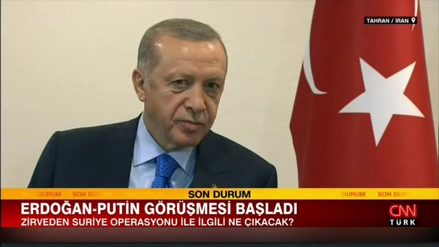 Tahran'da Cumhurbaşkanı Erdoğan ile Putin görüşmesi
