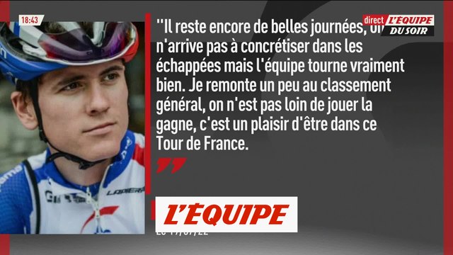 Gaudu : « Je n'avais pas des super jambes » - Cyclisme - Tour