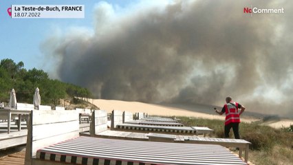 بدون تعليق: حرائق الغابات في فرنسا تطال الكثبان الرملية الأطلسية الشهيرة في جيروند