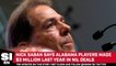 Nick Saban Says His Players Made A Combined $3 Million in NIL Deals Last Season