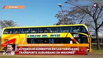 Autorizan aumentos en las tarifas del transporte suburbano en Misiones