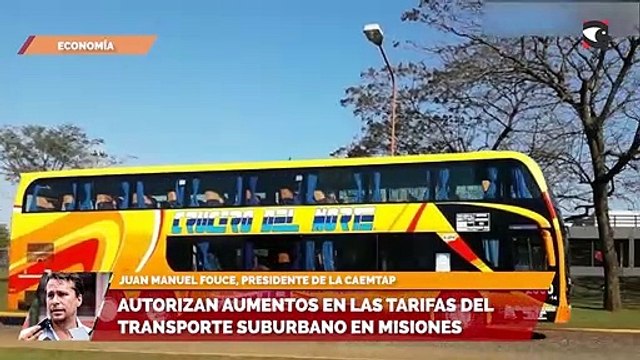 Autorizan aumentos en las tarifas del transporte suburbano en Misiones