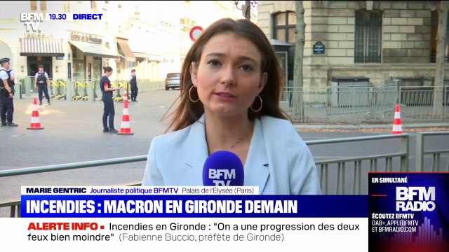 Incendies: Emmanuel Macron devrait se rendre en Gironde ce mercredi
