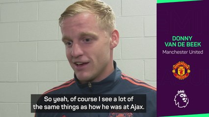 United are 'making steps' under ten Hag - van de Beek