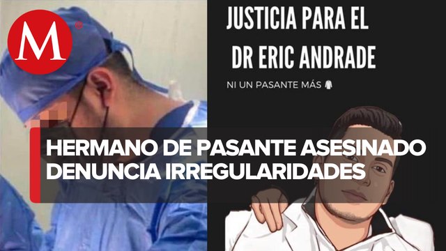 Faltaban 15 días para que Eric terminara el servicio : Luis Andrade, hermano de Eric Andrade