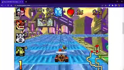 Crash Nitro Kart (GBA) - Teknee Track 2: Andriod Alley Gameplay