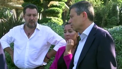 Governo, i leader di centrodestra lasciano Villa Grande per incontrare Draghi