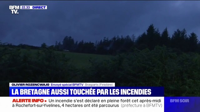 Incendie dans le Finistère: 1700 hectares partis en fumée, les flammes toujours vivaces