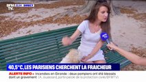 Avec plus de 40°C aujourd'hui à Paris, les parisiens cherchent la fraîcheur en ce début de soirée