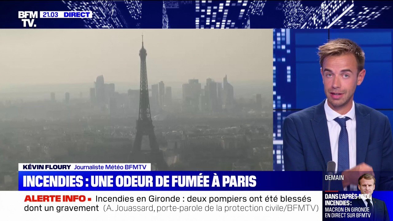 Incendies: "Une odeur de bois brûlé" observée dans la capitale