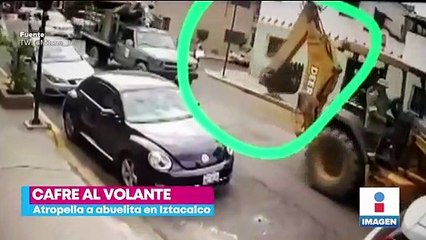 VIDEO: Conductor de camioneta atropella a abuelita en Iztacalco