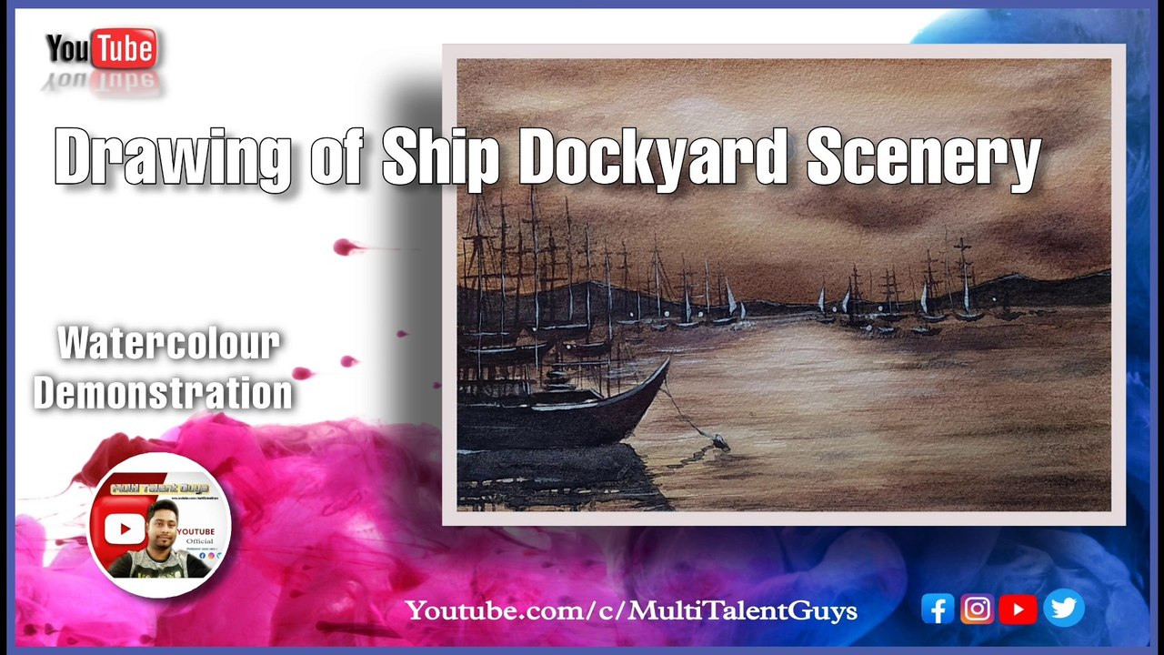 Ship Ki Drawing Banana l Ship Drawing Easy Step By Step l Drawing For Kids l Sketch Of A Ship