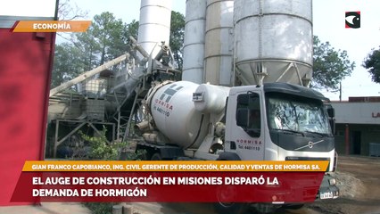 El auge de construcción en Misiones disparó la demanda de hormigón