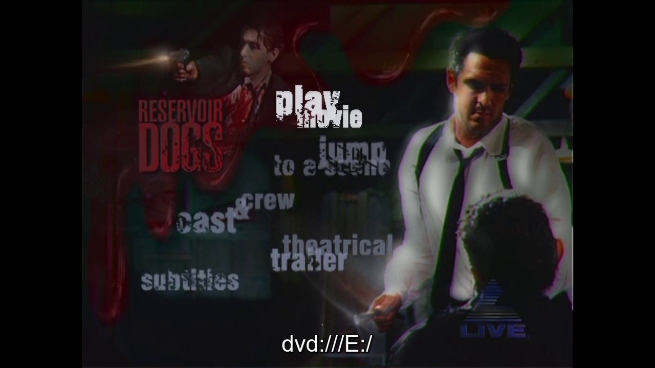 Opening/Closing to Reservoir Dogs 1997 DVD (HD)