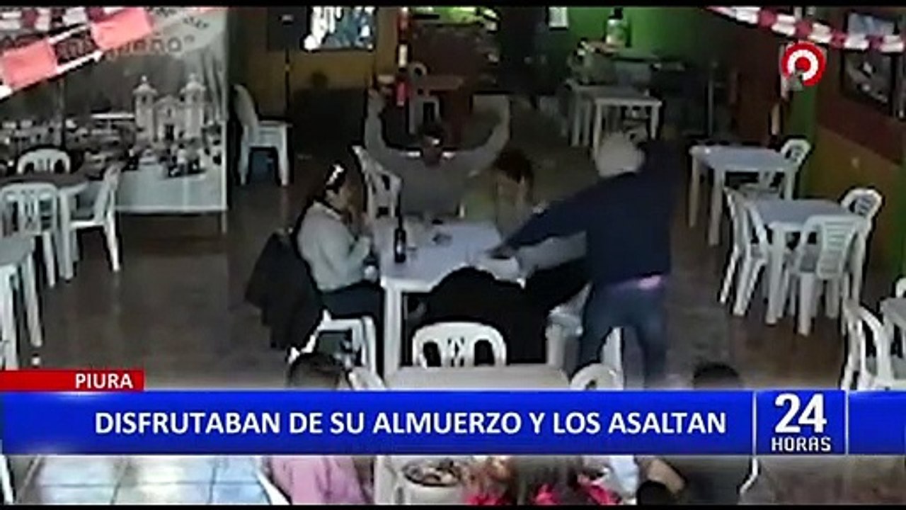 Piura: Delincuentes asaltan a comensales de restaurante