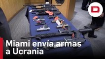 Miami envía armas decomisadas y donadas a los policías de Irpín, en Ucrania
