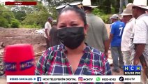Un puente y reparación de carreteras, exigen pobladores de Sulaco, Yoro