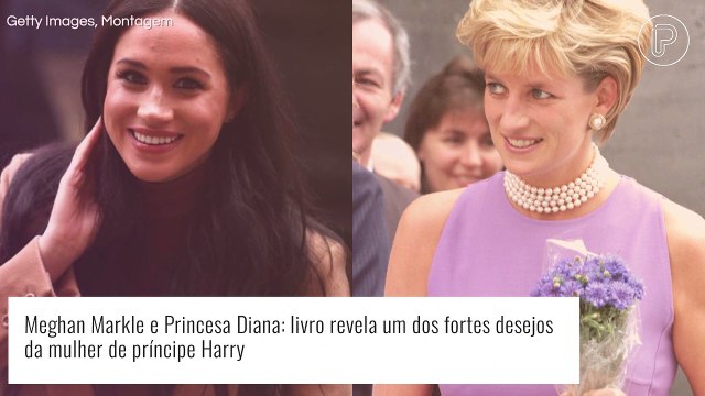 Livro revela cobiça de Harry e Meghan Markle pelo carisma de princesa Diana