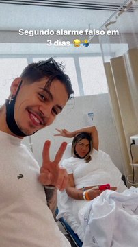 Pietra, filha de Biel e Tays Reis, deu dois alarmes falsos em três dias