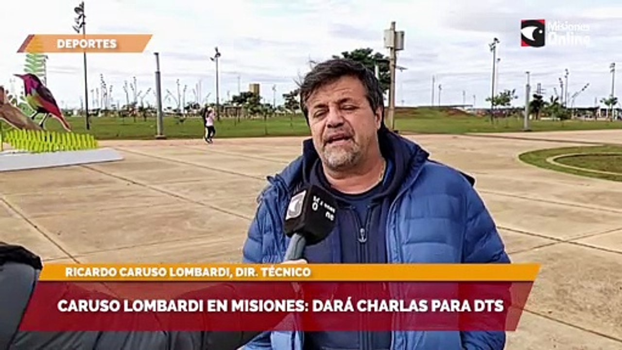 Caruso Lombardi en Misiones dará charlas para DTs