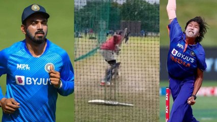 Jhulan Goswamiಯ ಬೆಂಕಿ ಬೌಲಿಂಗ್ ಗೆ KL Rahul ಬ್ಯಾಟ್ ಬೀಸಿದ್ದು ಫುಲ್ ವೈರಲ್ | *Cricket | OneIndia Kannada