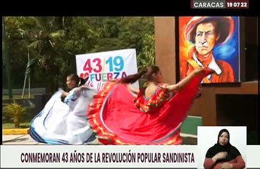 Venezuela conmemora los 43 años de la Revolución Popular Sandinista