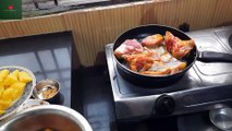 বিশাল কালবাউস মাছ দিয়ে আলুর ঝোল রেসিপি  II Potato curry recipe with huge calbous fish II