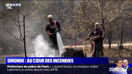 Incendies en Gironde: comment les pompiers veillent pour éviter toute reprise de feu